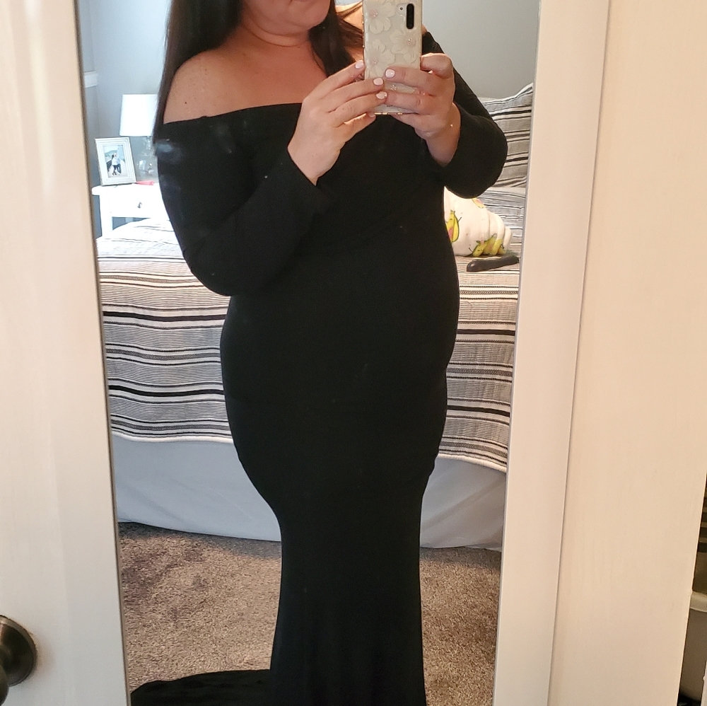 Long black dress